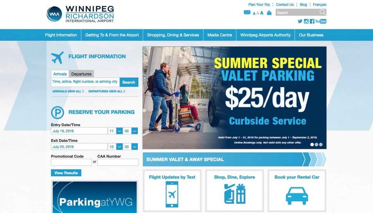 "Winnipeg Airports Authority" Project Main Screenshot