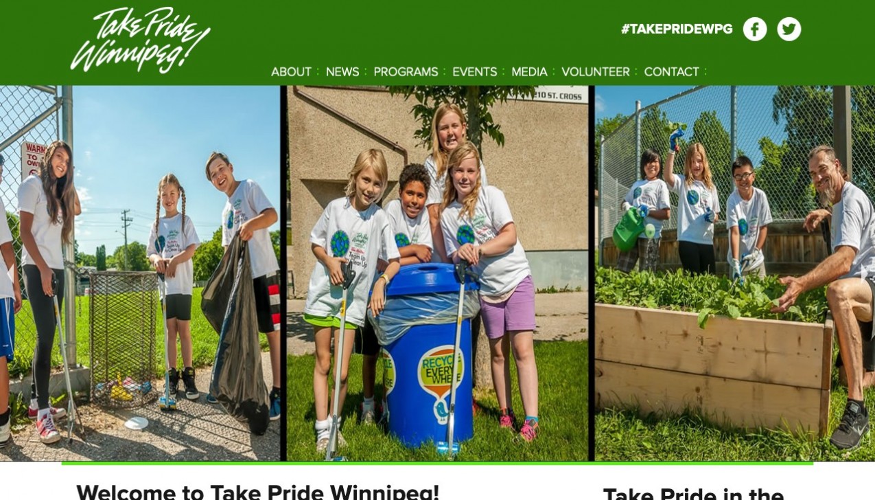 "Take Pride Winnipeg" Project Main Screenshot