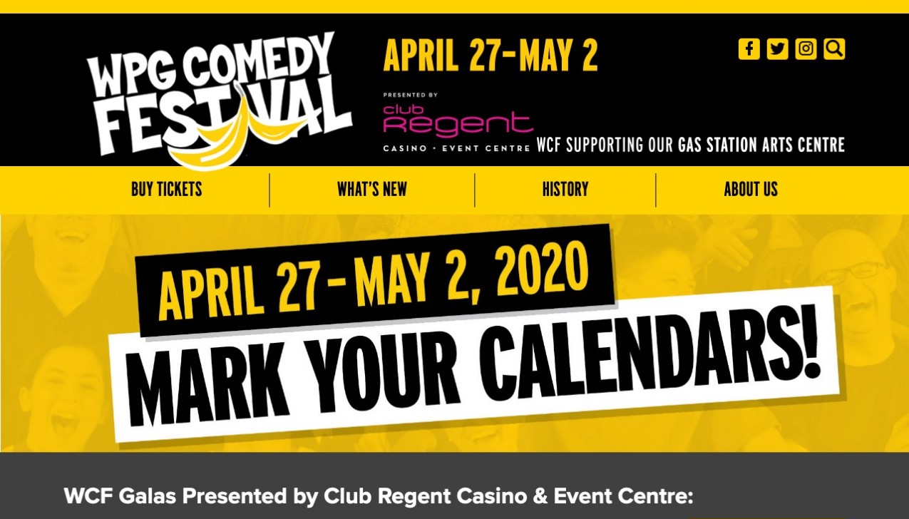 "Winnipeg Comedy Festival" Project Main Screenshot