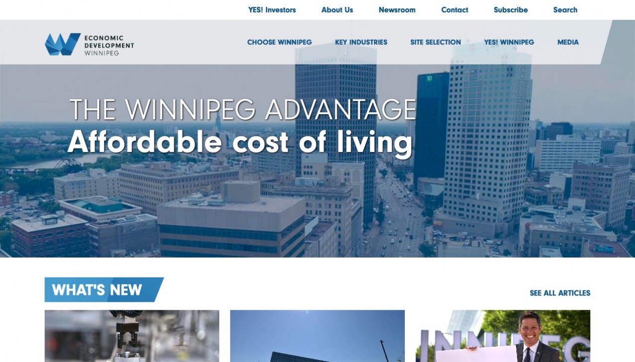 "Economic Development Winnipeg" Project Main Screenshot