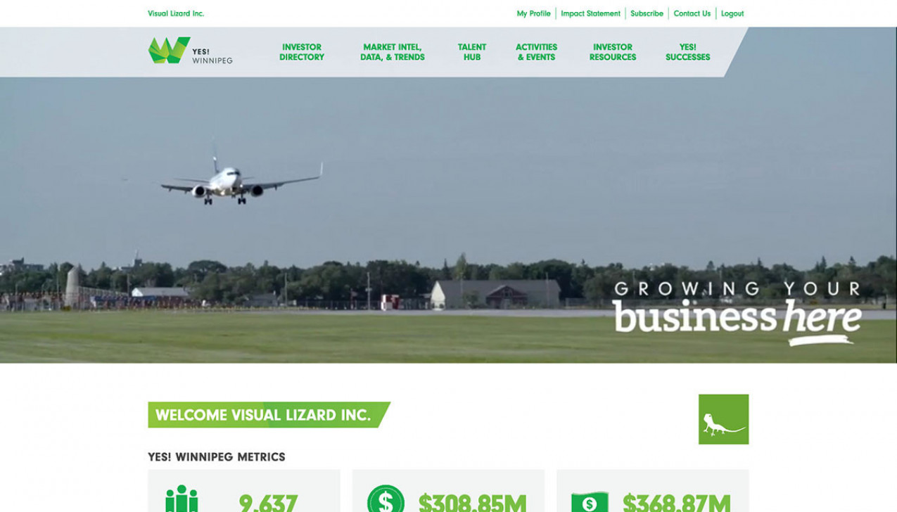 "Yes! Winnipeg Investor Portal" Project Main Screenshot
