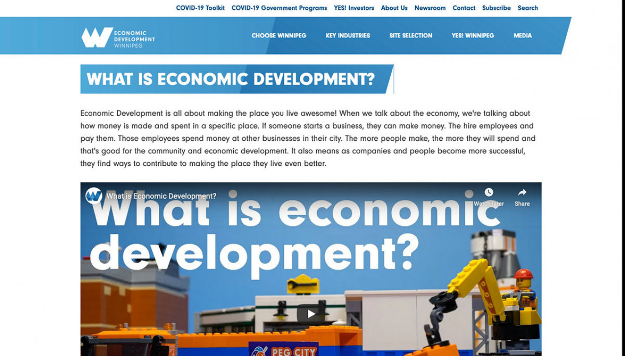 "What is Economic Development?" Project Main Screenshot